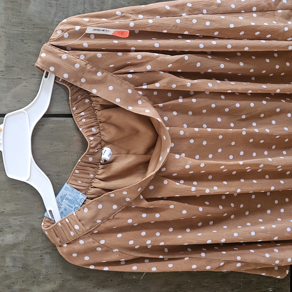 Brown Polka Dot Skirt